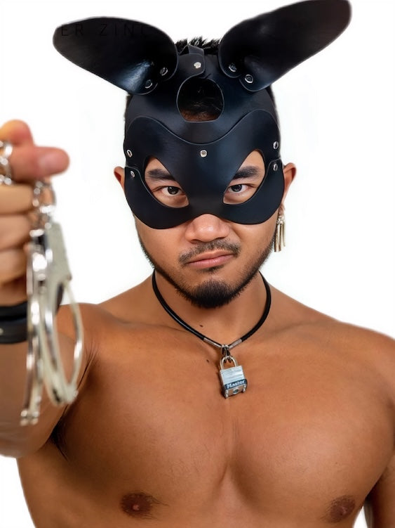 Black Bunny Mask For Fetish Play - Hoods And Masks - BDSM - Sex Toys For Gay Men Kinks Black Bunny Mask For Fetish Play - Hoods And Masks - BDSM - Sex Toys For Gay Men Kinks