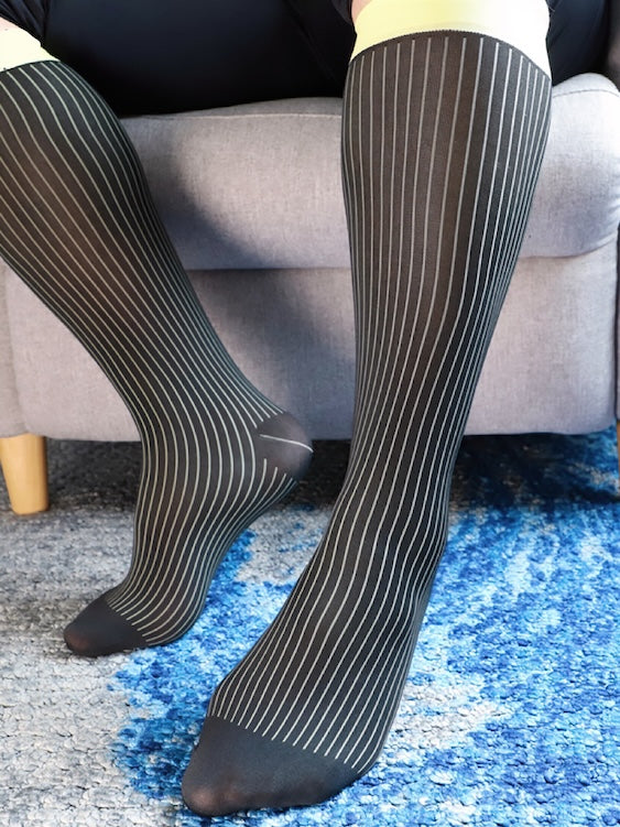 Men's Over The Calf Silk Dress Socks