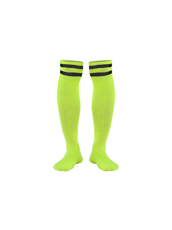 Colorful Stripes Thigh Socks For Men