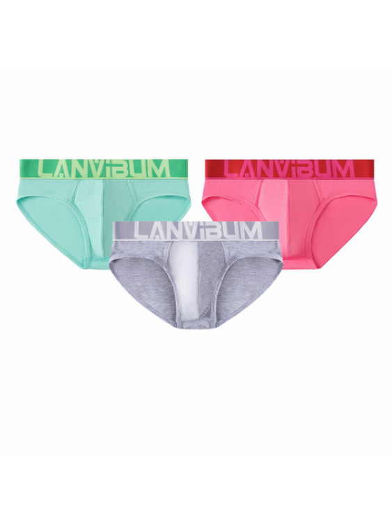 3 PCS Sweet and Tempting Candy-Colored Sexy Underwear