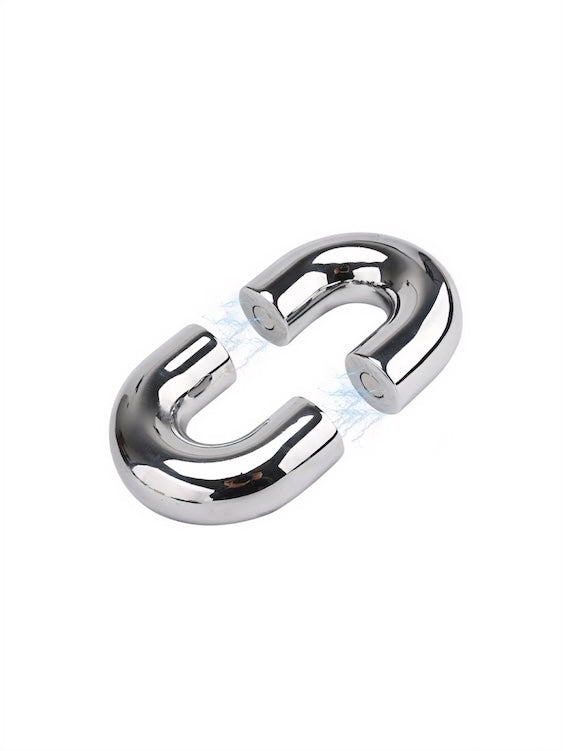 Magnetic Ball Stretcher Weight Male - Metal Ball Stretcher Ring In 5 Sizes, Silver Ball Weights - Foto 5