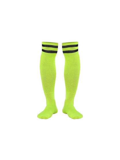 Colorful Stripes Thigh Socks For Men