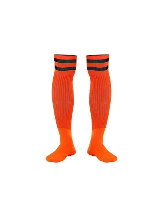 Colorful Stripes Thigh Socks For Men