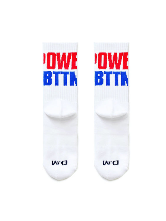 Dirty Talk Series Blow Me White Socks