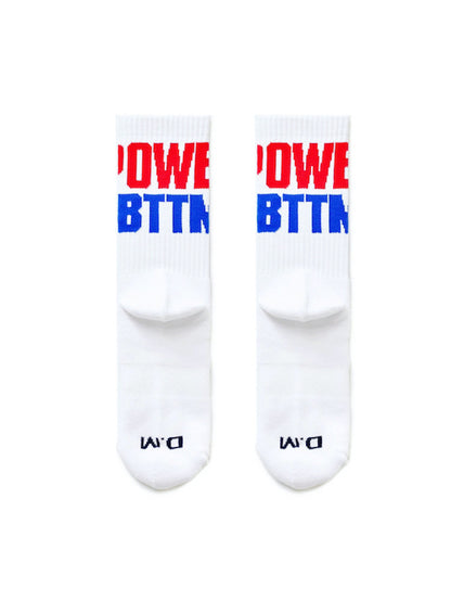 Dirty Talk Series Blow Me White Socks