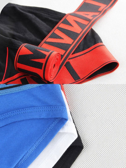 Underwear with Big Pouch and Letter Prints