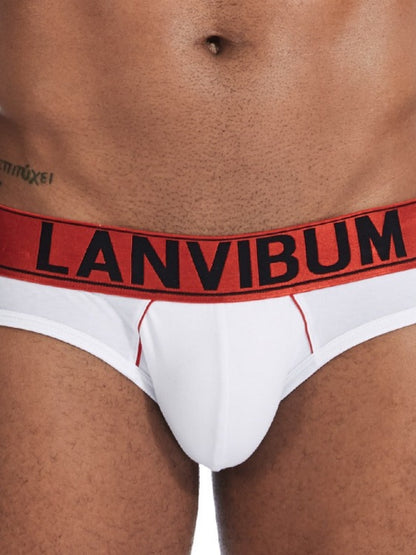 Underwear with Big Pouch and Letter Prints